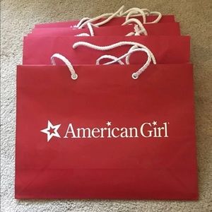 American Girl Medium Size Shopping Bag Set of Three